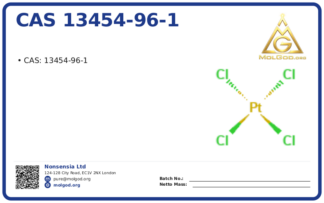 CAS 13454-96-1, CAS 13454-96-1 — chemical product label