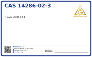CAS 14286-02-3, CAS 14286-02-3 — chemical product label