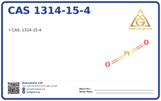 CAS 1314-15-4, CAS 1314-15-4 — chemical product label