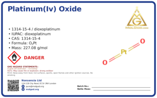 CAS 1314-15-4, CAS 1314-15-4 — chemical product label