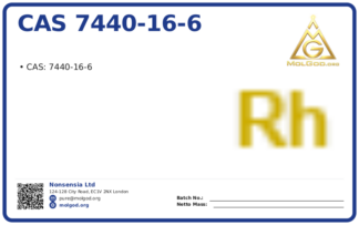 CAS 7440-16-6, CAS 7440-16-6 — chemical product label