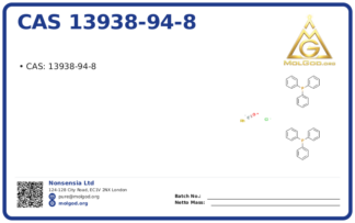 CAS 13938-94-8, CAS 13938-94-8 — chemical product label