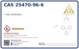 CAS 25470-96-6, CAS 25470-96-6 — chemical product label