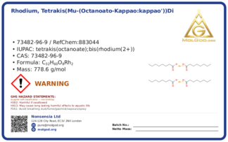 CAS 73482-96-9, CAS 73482-96-9 — chemical product label
