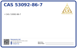 CAS 53092-86-7, CAS 53092-86-7 — chemical product label