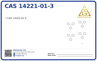 CAS 14221-01-3, CAS 14221-01-3 — chemical product label