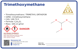 Trimethoxymethane (CAS 149-73-5), CAS 149-73-5 — chemical product label
