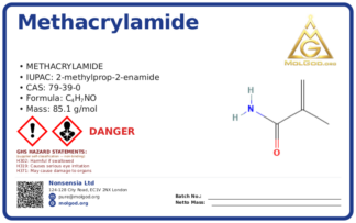 Methacrylamide (CAS 79-39-0), CAS 79-39-0 — chemical product label