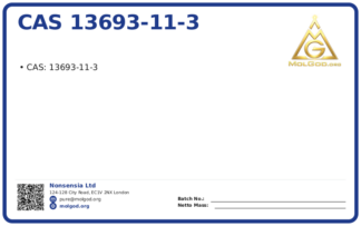 CAS 13693-11-3, CAS 13693-11-3 — chemical product label