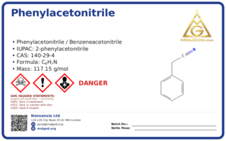 CAS 140-29-4, CAS 140-29-4 — chemical product label