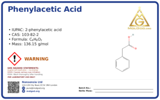CAS 103-82-2, CAS 103-82-2 — chemical product label