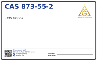 CAS 873-55-2, CAS 873-55-2 — chemical product label