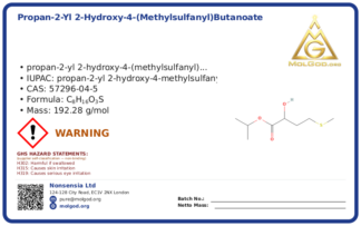 CAS 57296-04-5, CAS 57296-04-5 — chemical product label