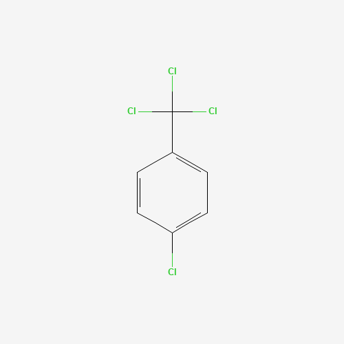Szkielet 2D Α, α,α,4-tetrachlorotoluene (CAS 5216-25-1), CAS 5216-25-1, wzór C7H4Cl4