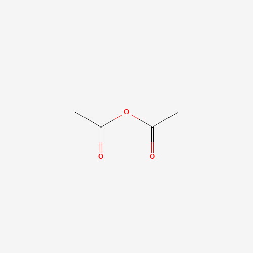 Szkielet 2D Acetic anhydride (CAS 108-24-7), CAS 108-24-7, wzór C4H6O3