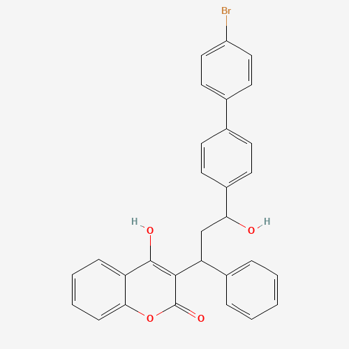 Szkielet 2D Bromadiolone (CAS 28772-56-7), CAS 28772-56-7, wzór C30H23BrO4