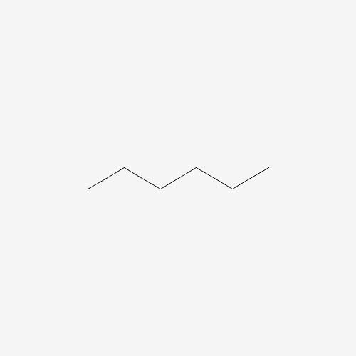 Szkielet 2D N-hexane (CAS 110-54-3), CAS 110-54-3, wzór C6H14