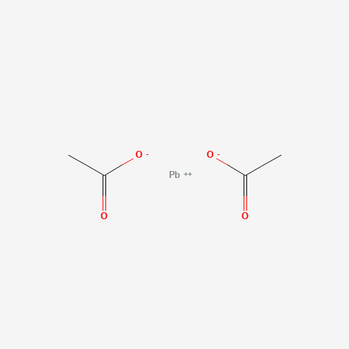 Szkielet 2D Lead di(acetate) (CAS 301-04-2), CAS 301-04-2, wzór C₄H₆O₄Pb