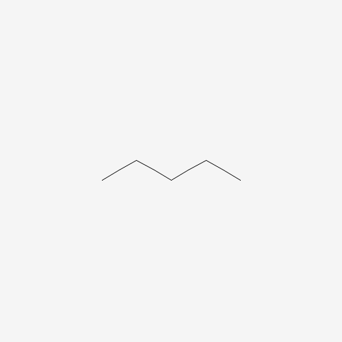 Szkielet 2D Pentane (CAS 109-66-0), CAS 109-66-0, wzór C5H12