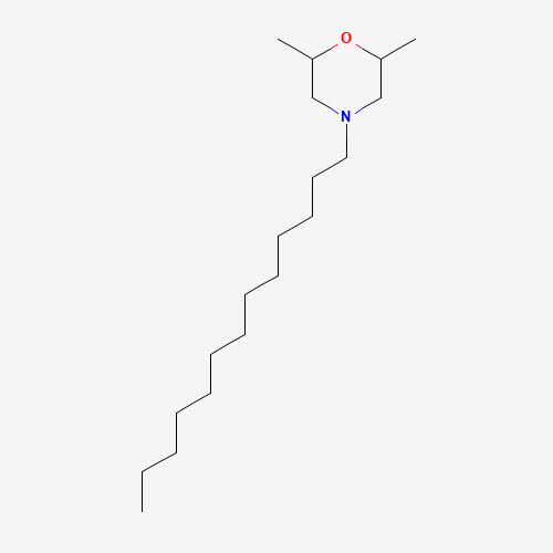 Szkielet 2D Tridemorph (CAS 24602-86-6), CAS 24602-86-6, wzór C19H39NO