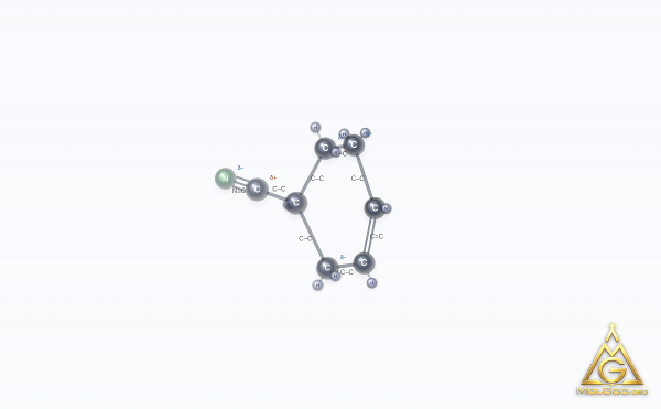 3-Cyclohexene-1-carbonitrile (CAS 100-45-8) – 2D structure, MolGod Viewer