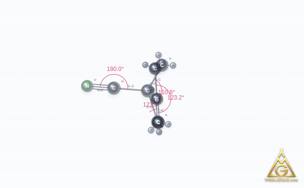 3-Cyclohexene-1-carbonitrile (CAS 100-45-8) – ball-and-stick 3D model, MolGod Viewer