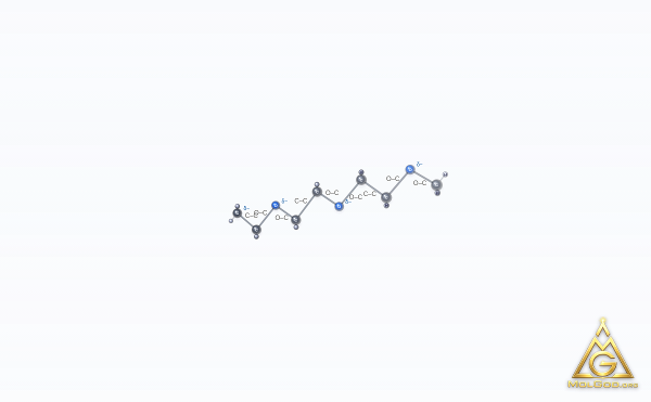 1-Ethoxy-2-(2-methoxyethoxy)ethane (CAS 1002-67-1) – 2D structure, MolGod Viewer
