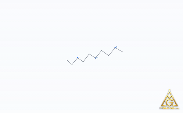 1-Ethoxy-2-(2-methoxyethoxy)ethane (CAS 1002-67-1) – skeletal 3D model, MolGod Viewer