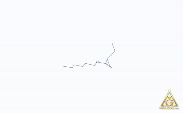 Hexyl 2-methylbutyrate (CAS 10032-15-2) – skeletal 3D model, MolGod Viewer