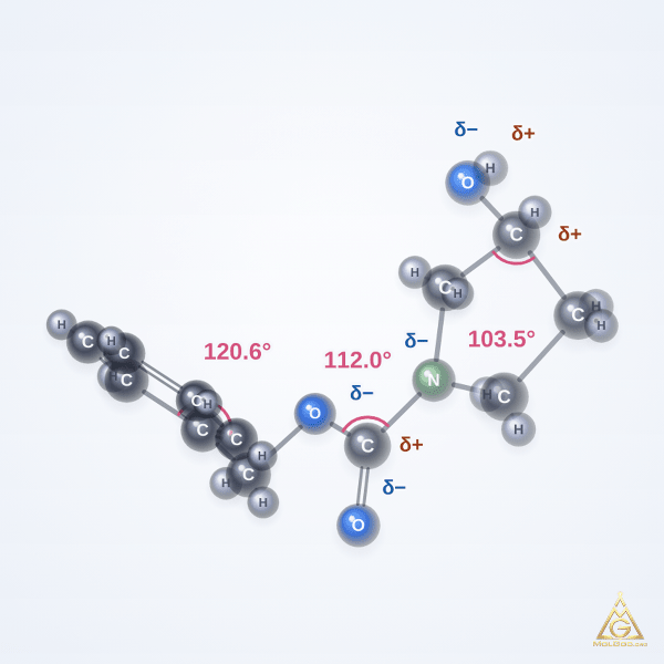 (R)-(-)-1-CBZ-3-pyrrolidinol (CAS 100858-33-1) – ball-and-stick 3D model, MolGod Viewer