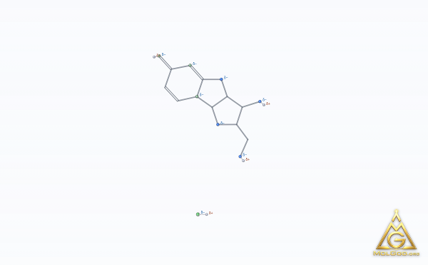 Ancitabine Hydrochloride (CAS 10212-25-6) – skeletal 3D model, MolGod Viewer