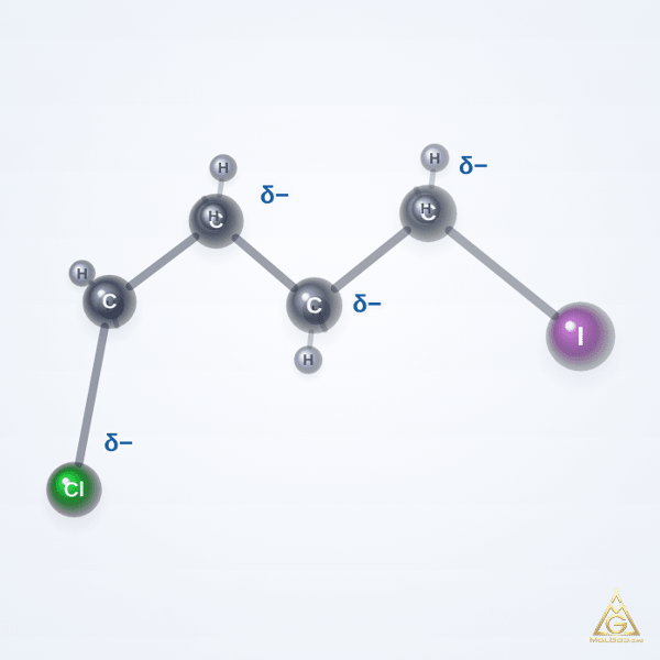 1-Chloro-4-iodobutane (CAS 10297-05-9) – 2D structure, MolGod Viewer