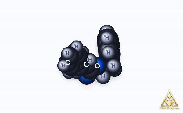 Phenethyl Cinnamate (CAS 103-53-7) – space-filling 3D model, MolGod Viewer