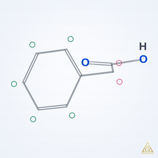 Phenylacetic Acid (CAS 103-82-2) – skeletal 3D model, MolGod Viewer