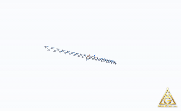 Ethylenebis(stearamide) (CAS 110-30-5) – 2D structure, MolGod Viewer