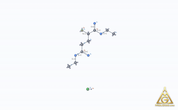 Glutamic acid diethyl ester hydrochloride (CAS 1118-89-4) – 2D structure, MolGod Viewer