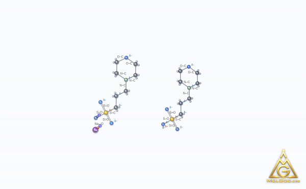 Sodium 3-(morpholin-4-yl)propane-1-sulfonate--3-(morpholin-4-yl)propane-1-sulfonic acid (1/1/1) (CAS 117961-20-3) – 2D structure, MolGod Viewer