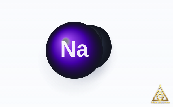 Sodium Methoxide (CAS 124-41-4) – space-filling 3D model, MolGod Viewer