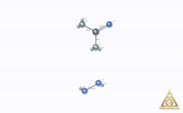 Carbamide Peroxide (CAS 124-43-6) – 2D structure, MolGod Viewer