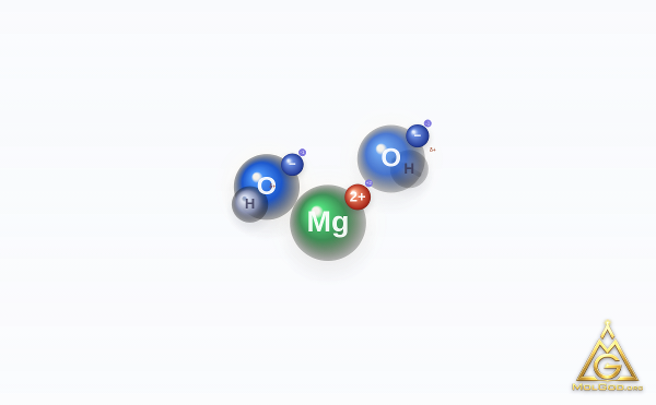 Magnesium Hydroxide (CAS 1309-42-8) – 2D structure, MolGod Viewer