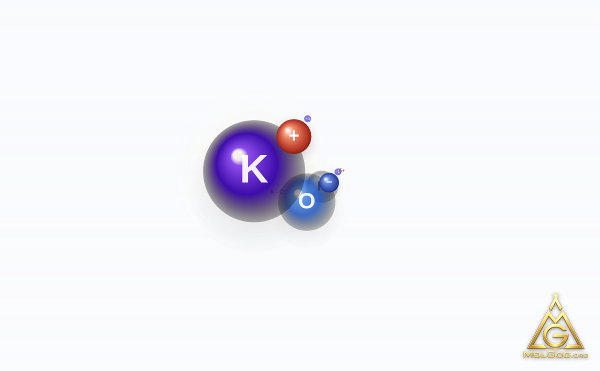 Potassium Hydroxide (CAS 1310-58-3) – 2D structure, MolGod Viewer