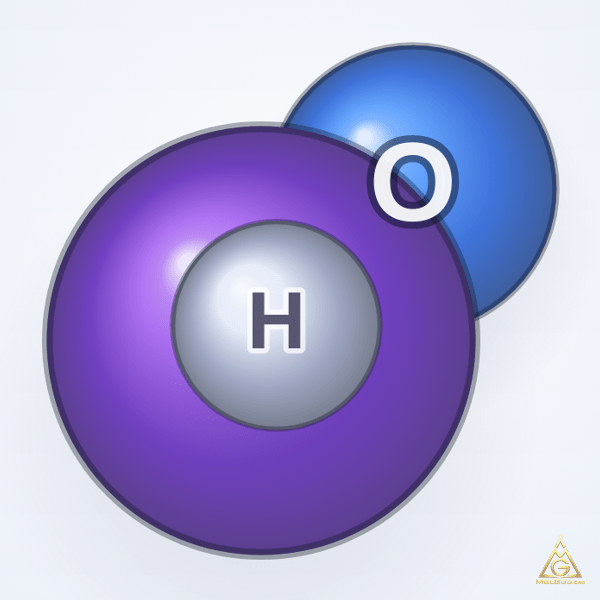 Sodium hydroxide (CAS 1310-73-2) – 2D structure, MolGod Viewer