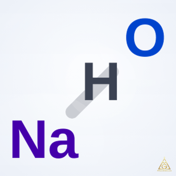 Sodium hydroxide (CAS 1310-73-2) – skeletal 3D model, MolGod Viewer