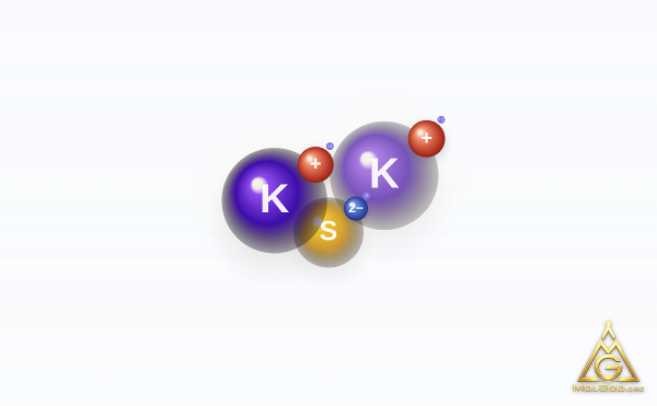 Potassium Sulfide (CAS 1312-73-8) – 2D structure, MolGod Viewer