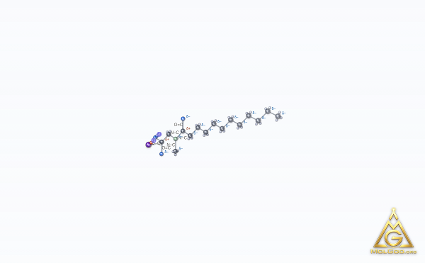 Sodium Lauroyl Sarcosinate (CAS 137-16-6) – 2D structure, MolGod Viewer