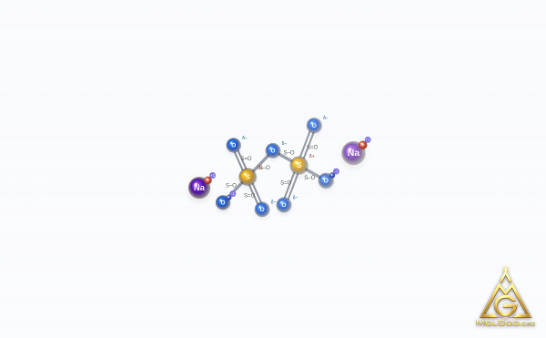 Disulfuric acid, sodium salt (1:2) (CAS 13870-29-6) – 2D structure, MolGod Viewer