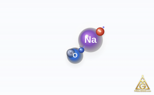 Sodium deuteroxide (CAS 14014-06-3) – 2D structure, MolGod Viewer