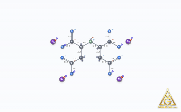 Tetrasodium Iminodisuccinate (CAS 144538-83-0) – 2D structure, MolGod Viewer