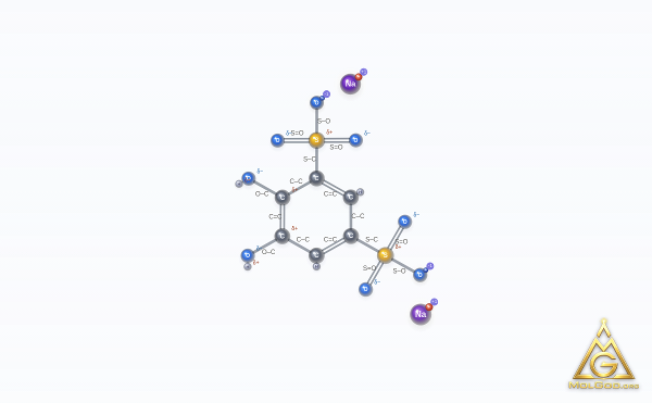 Tiron (CAS 149-45-1) – 2D structure, MolGod Viewer
