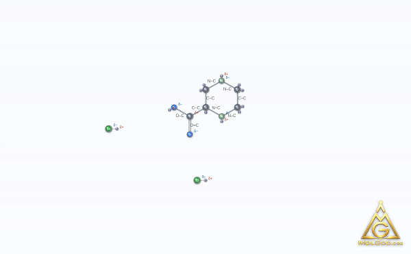 (2S)-piperazine-2-carboxylic acid dihydrochloride (CAS 158663-69-5) – 2D structure, MolGod Viewer